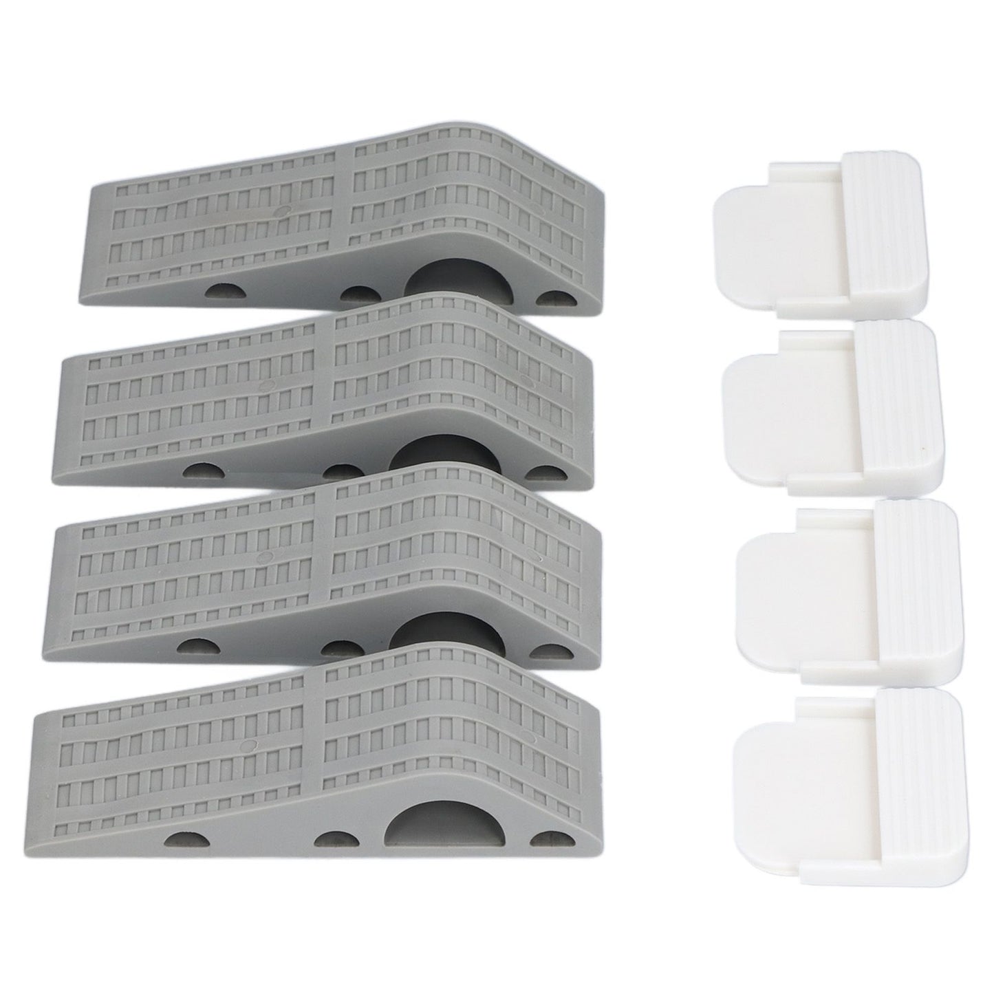 4Set Door Stoppers Non Slip Rubber Door Bottom Stop Wedge Accessories for Home Improvement
