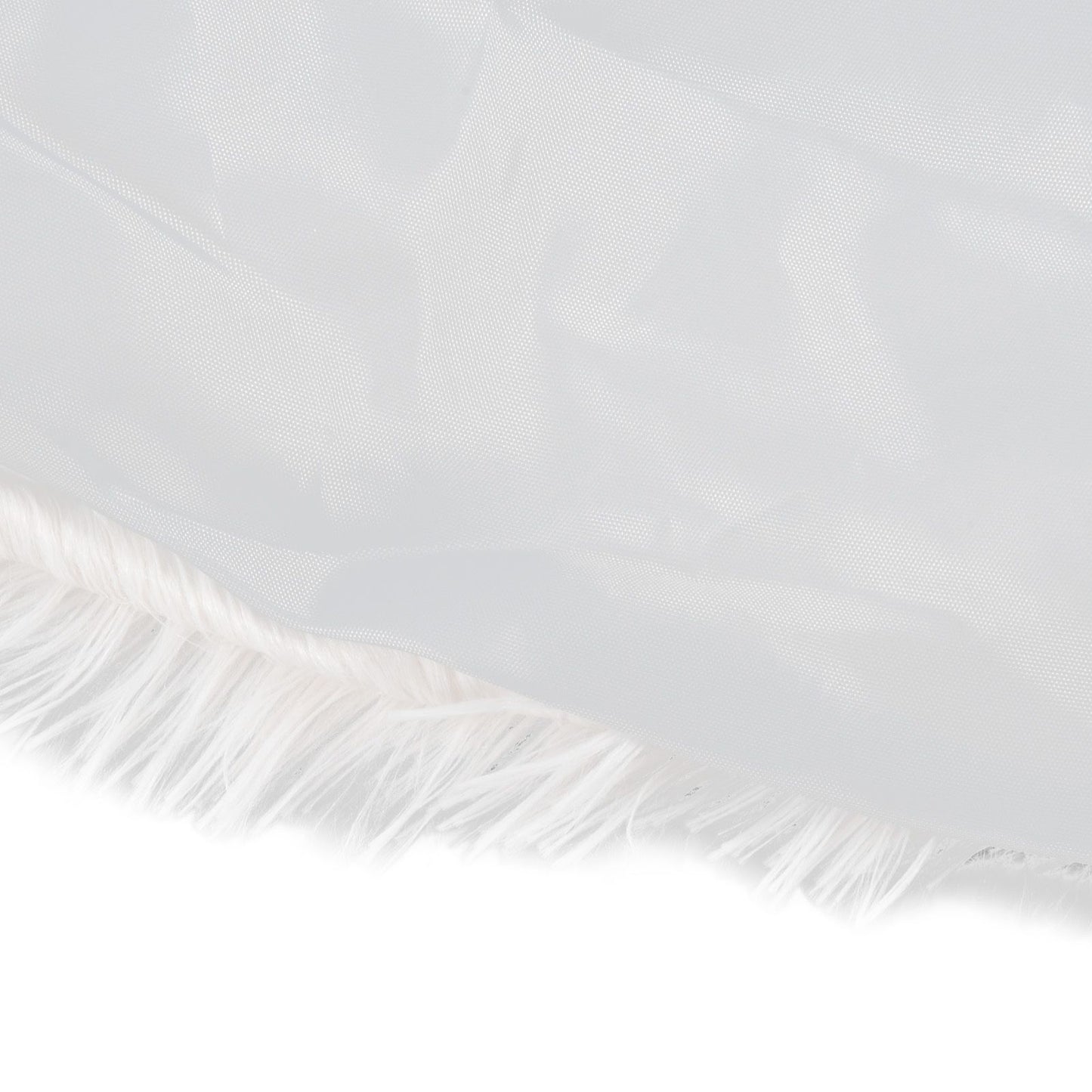 White Christmas Tree Skirts Sophisticated Dense Environmentally Friendly Plush Luxury ChristmasTree SkirtL