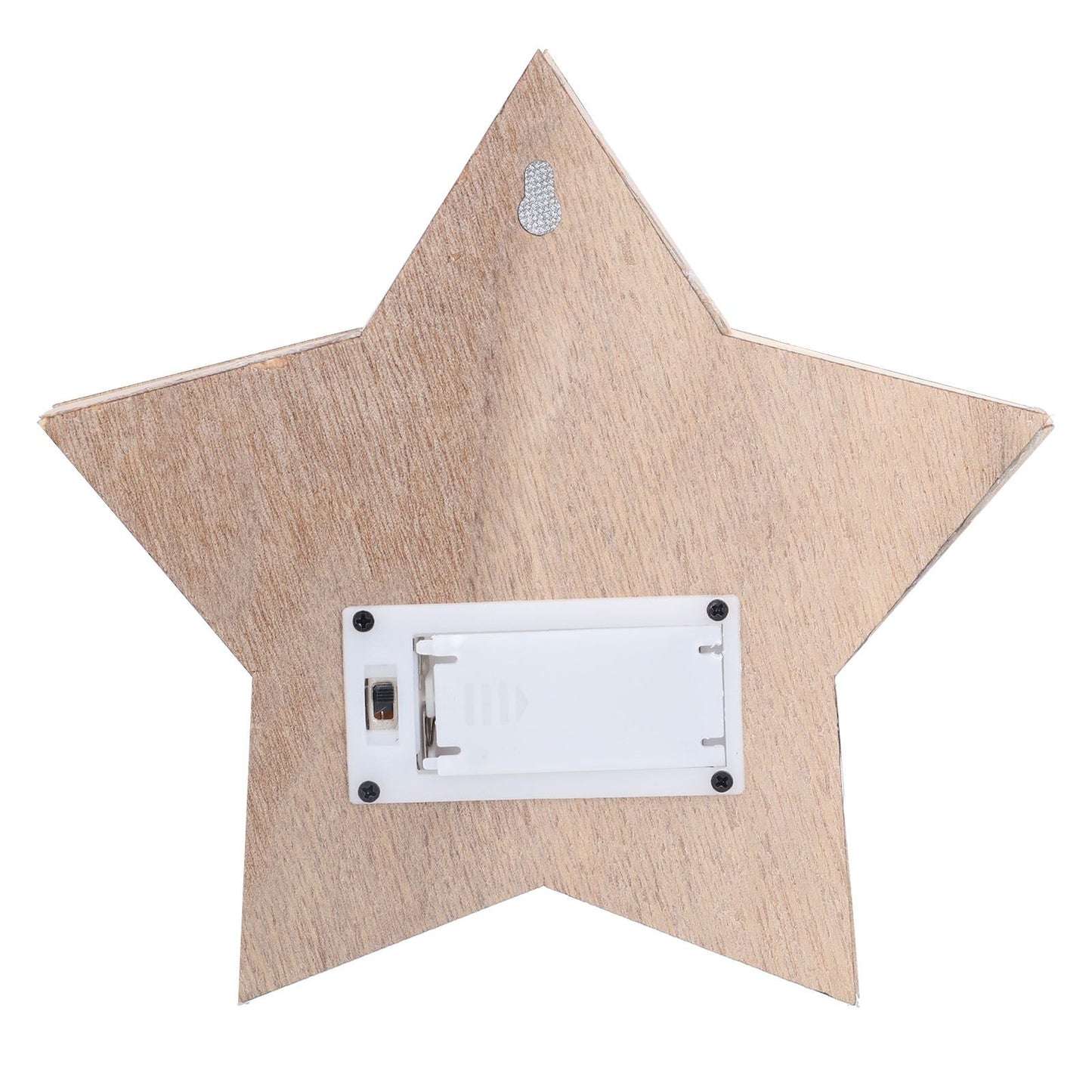 Wooden Star Shaped Ornament Christmas Decoration Ornaments Crafts with LED Light for Dining Table