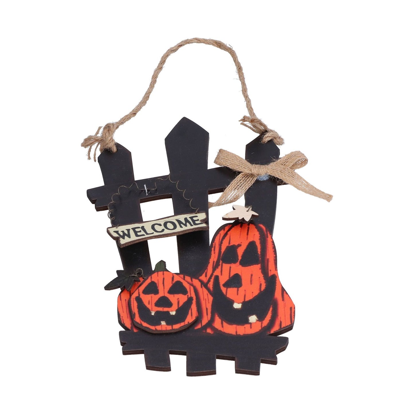 Ghost Festival Welcome Sign Wooden Lightweight Convenient Welcome Pendants for Halloween Decorations