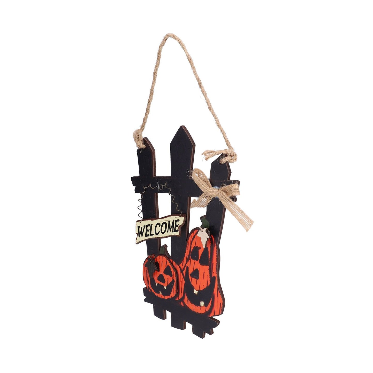 Ghost Festival Welcome Sign Wooden Lightweight Convenient Welcome Pendants for Halloween Decorations