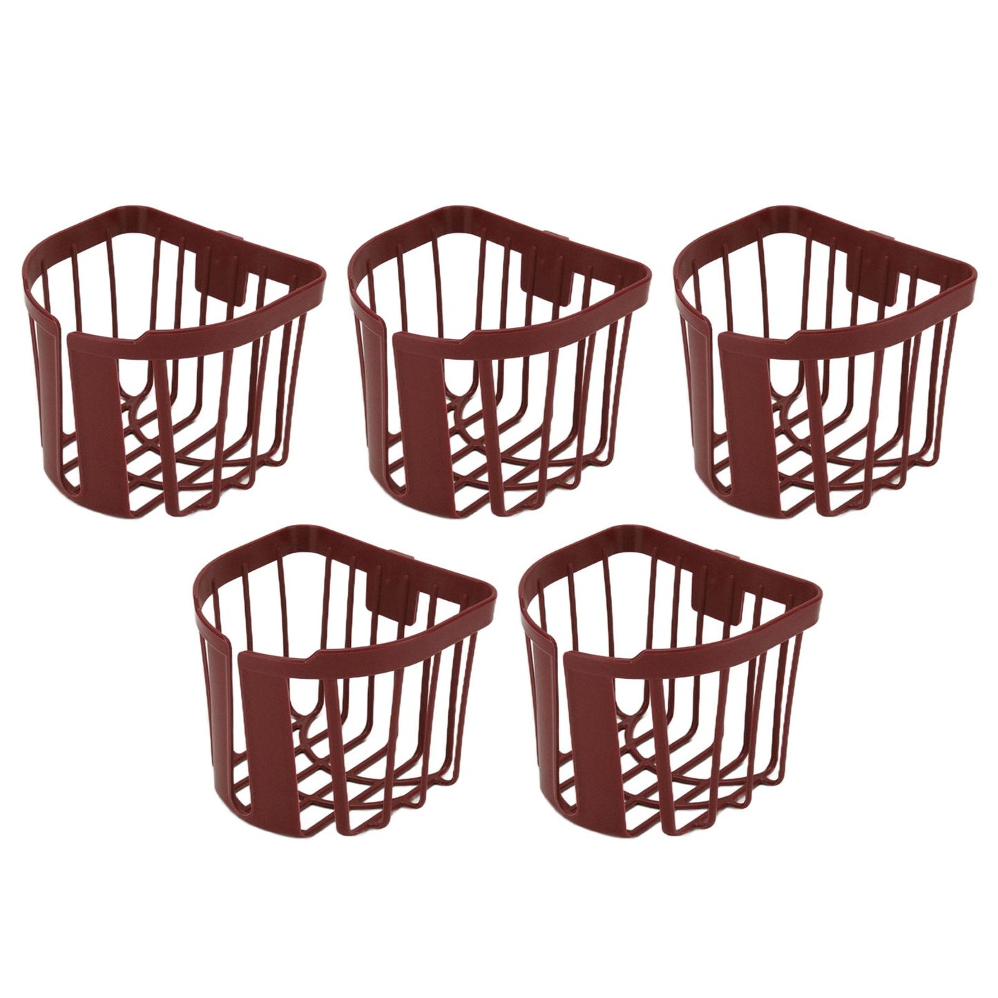 5pcs Hollow Tissue Box Holder Wall Mounted Adhesive Hanging Tissue Roll for Bathroom KitchenBrown