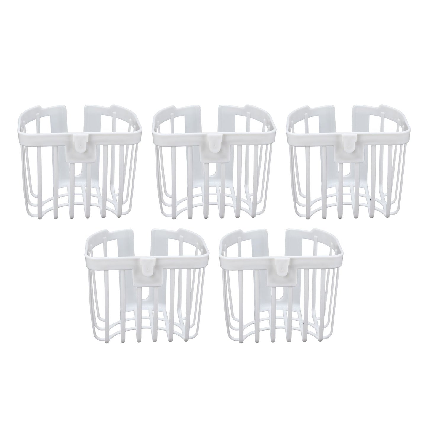 5pcs Hollow Tissue Box Holder Wall Mounted Adhesive Hanging Tissue Roll for Bathroom KitchenWhite