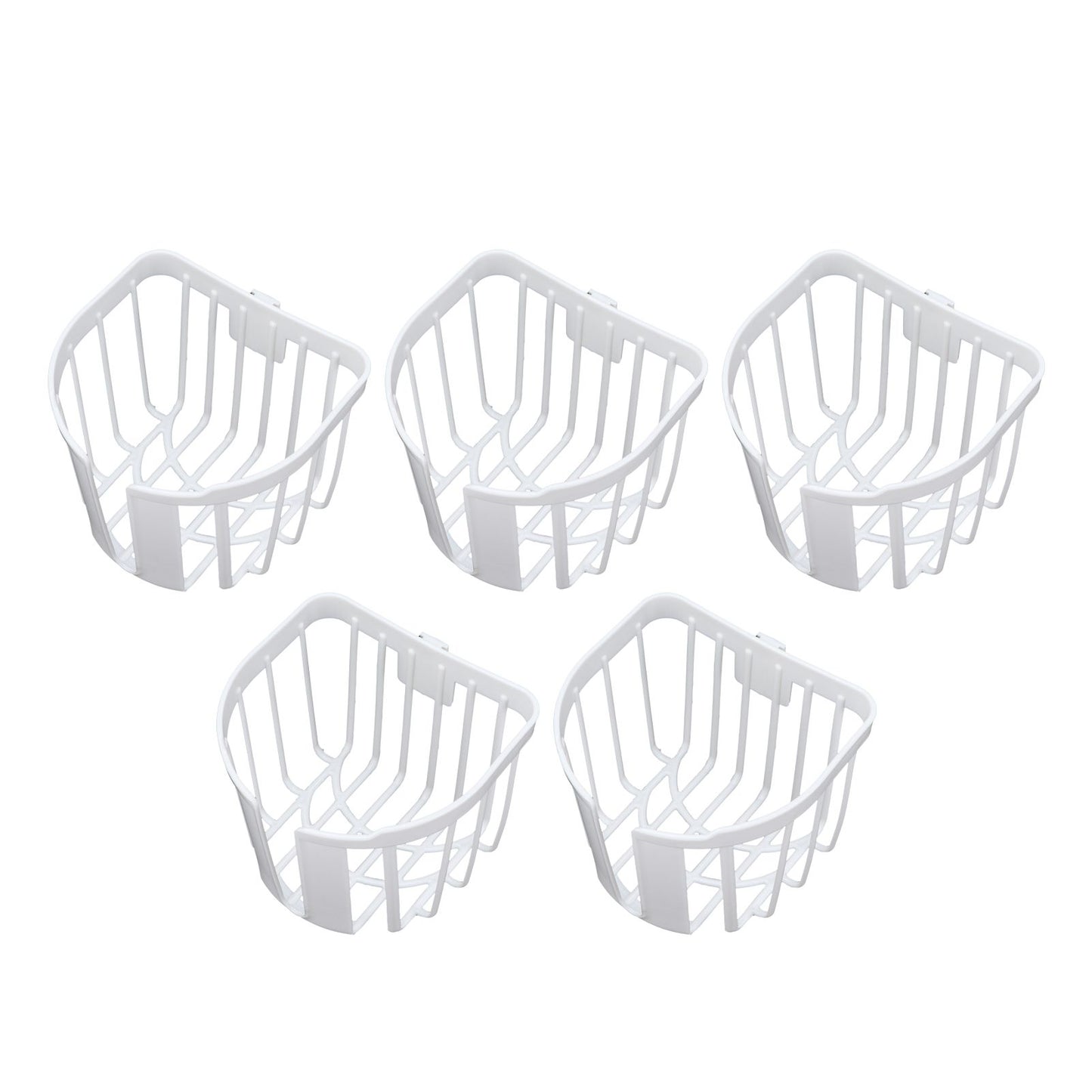 5pcs Hollow Tissue Box Holder Wall Mounted Adhesive Hanging Tissue Roll for Bathroom KitchenWhite