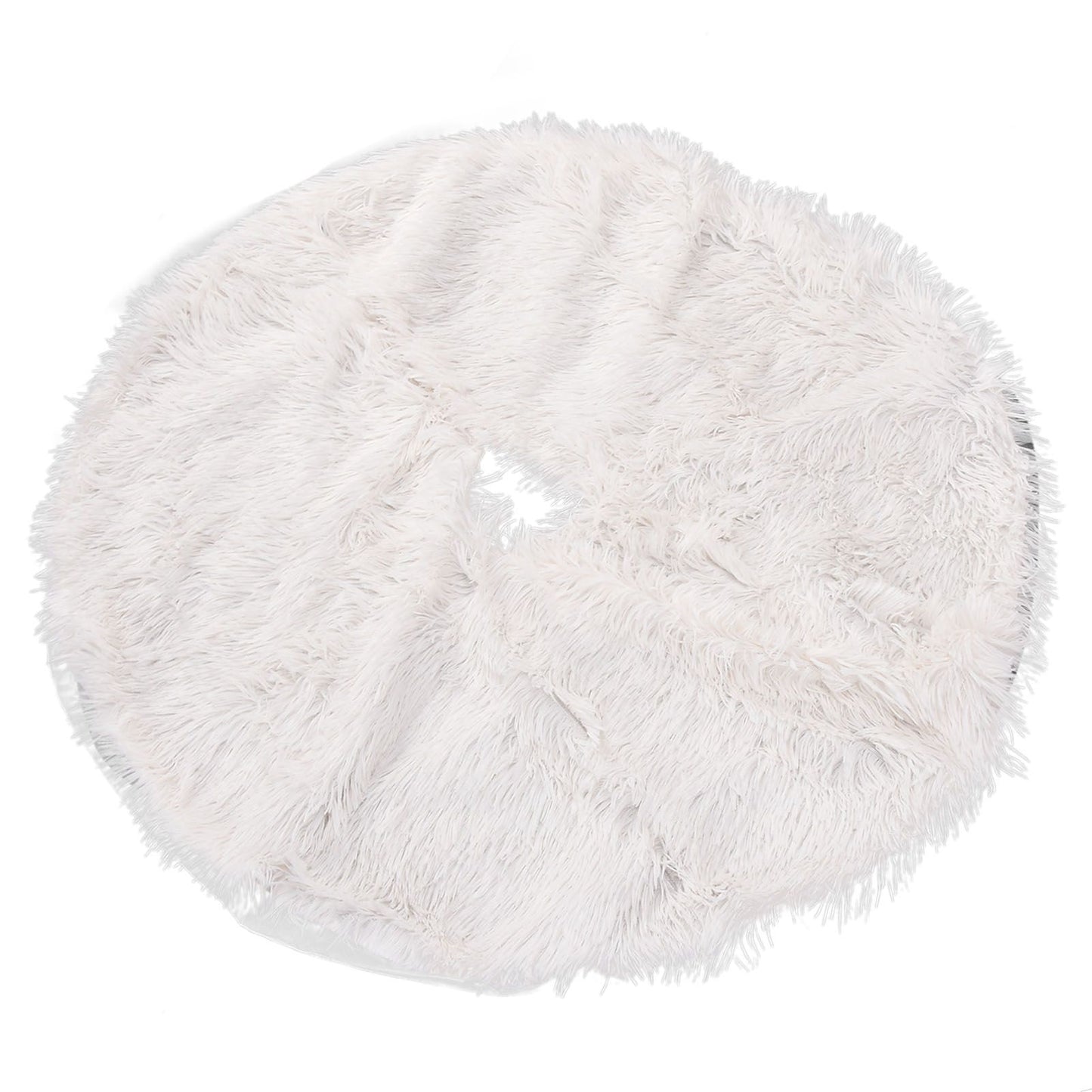 Christmas Tree Skirt Floor Mat Base Cover Round Carpet for Xmas New Year Party Holiday Home DecorationL 120CM
