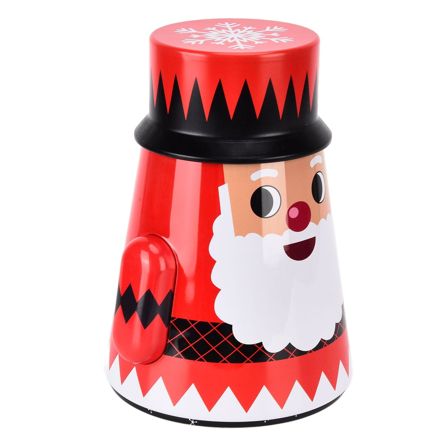 Christmas Candy Iron Box Roly Poly Design Santa Claus Snowman Candy Cans Storage BoxSanta Claus