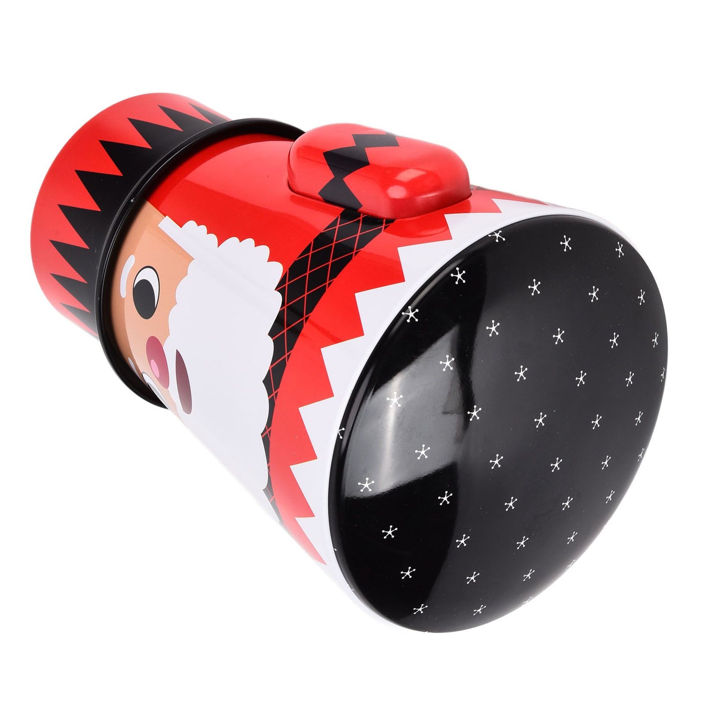 Christmas Candy Iron Box Roly Poly Design Santa Claus Snowman Candy Cans Storage BoxSanta Claus