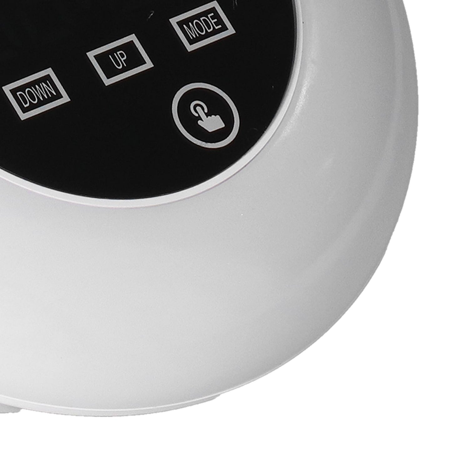 LED Digital Alarm Clock Mirror Clock Thermometer Clock 7 Color Electronic Clock for Bedroom OfficeGreen Word