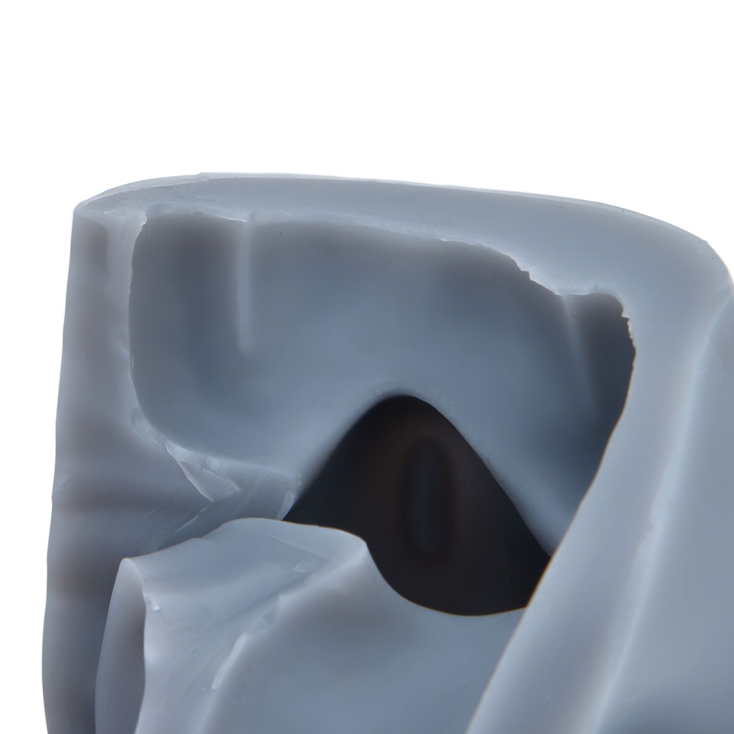 Silicone Skull Candle Mold 3D Skull Head Mold with Rubber Rings for Home Cake Decoration