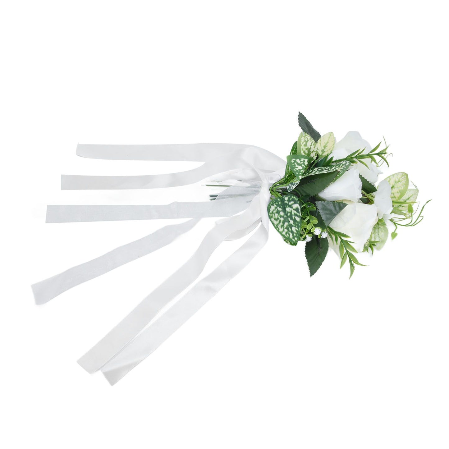 Wedding Aisle Chair Decorations Artificial Chair Flowers with Drapery for Party Photography Wedding