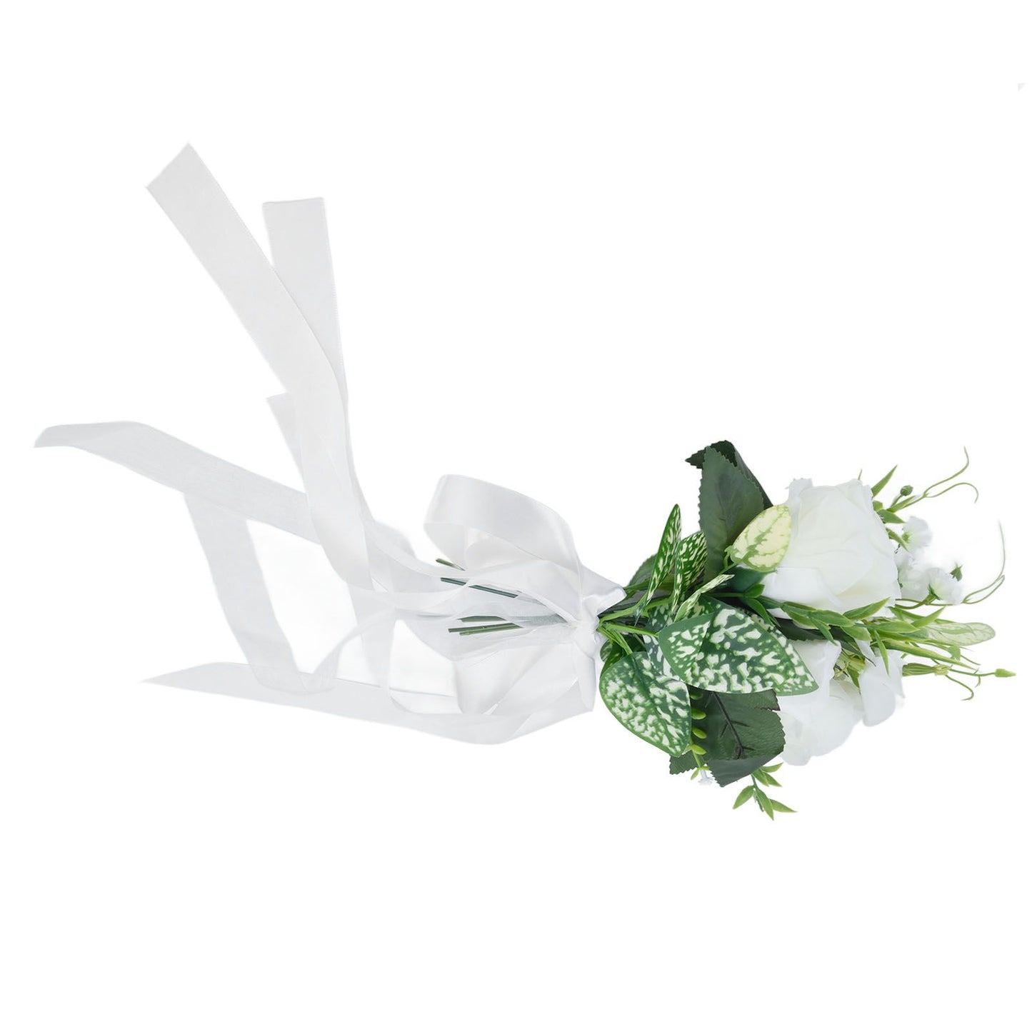 Wedding Aisle Chair Decorations Artificial Chair Flowers with Drapery for Party Photography Wedding