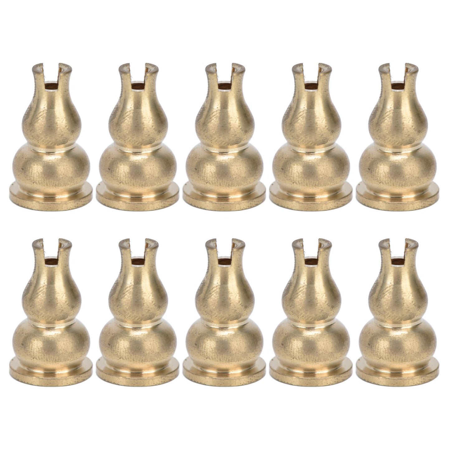 10pcs Incense Burner Gourd Shaped Brass Incense Holder for Home Office Teahouse Living Room Yoga