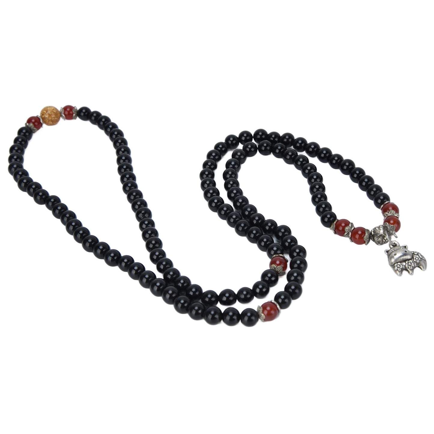 Beaded Bracelets Good Luck Natural Obsidian Bracelets for Women Men Health Wealth Money Feng Shui Jewelry