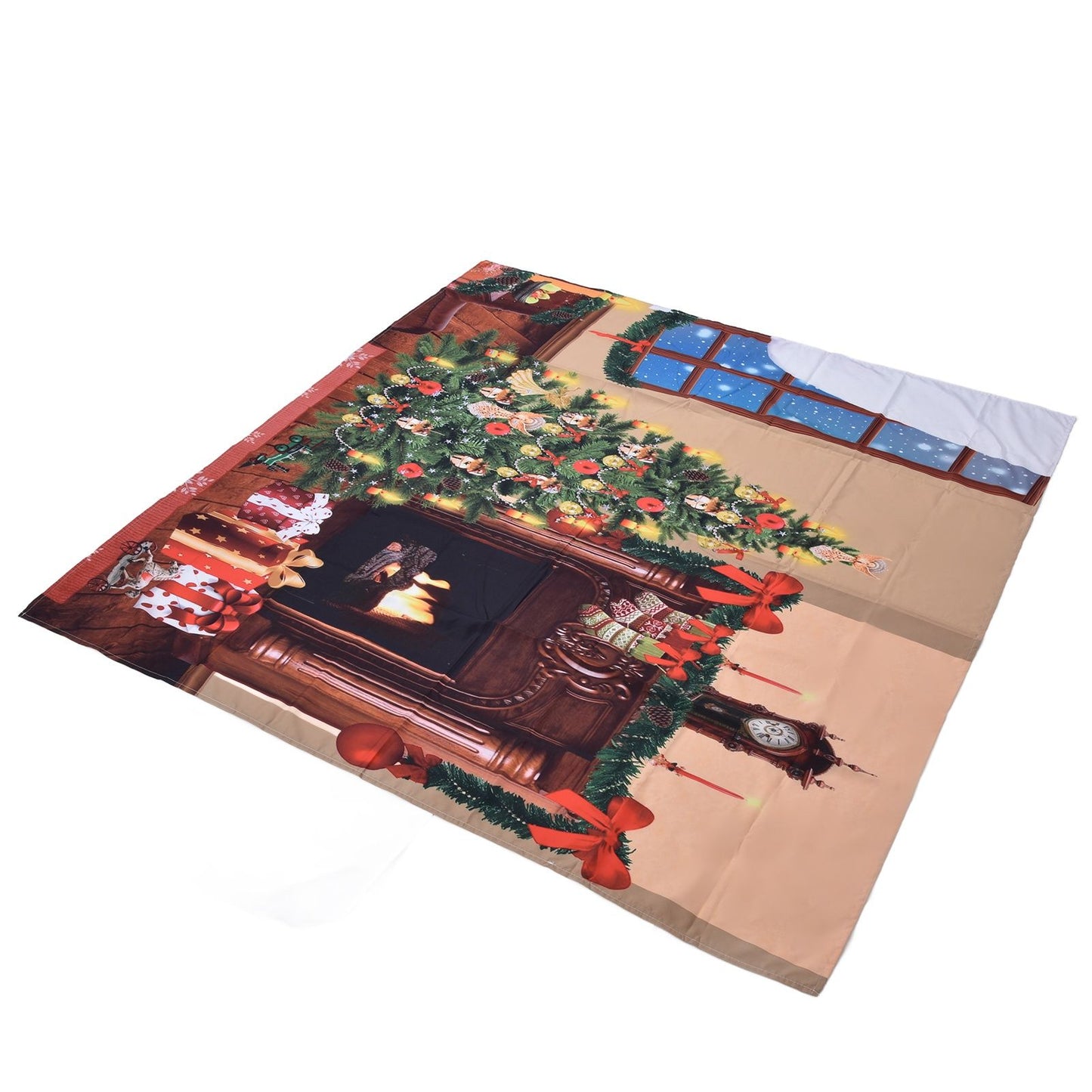 Christmas Tapestry Multi Purpose Exquisite Appearance Polyester Fiber Christmas Wall Tapestry230x180cm
