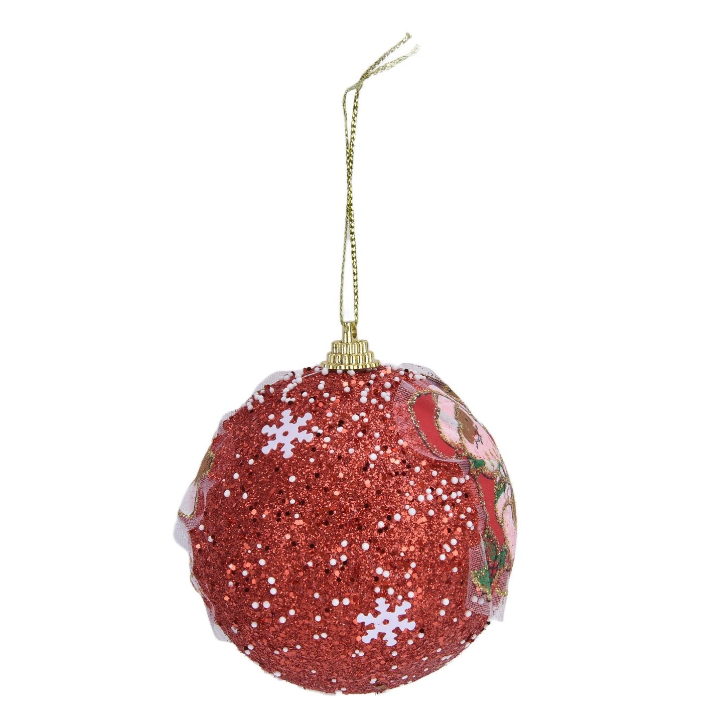 3PCS Christmas Ball Foam Hanging Christmas Tree Ornament for Festival Party DecorationRed