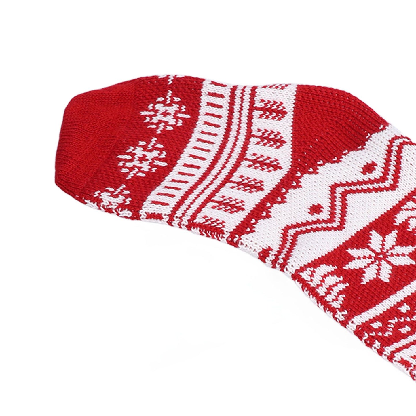 Large Knitted Christmas Stocking with Candy Bag Lovely Christmas Decorations Hanging StockingsChristmas Trees
