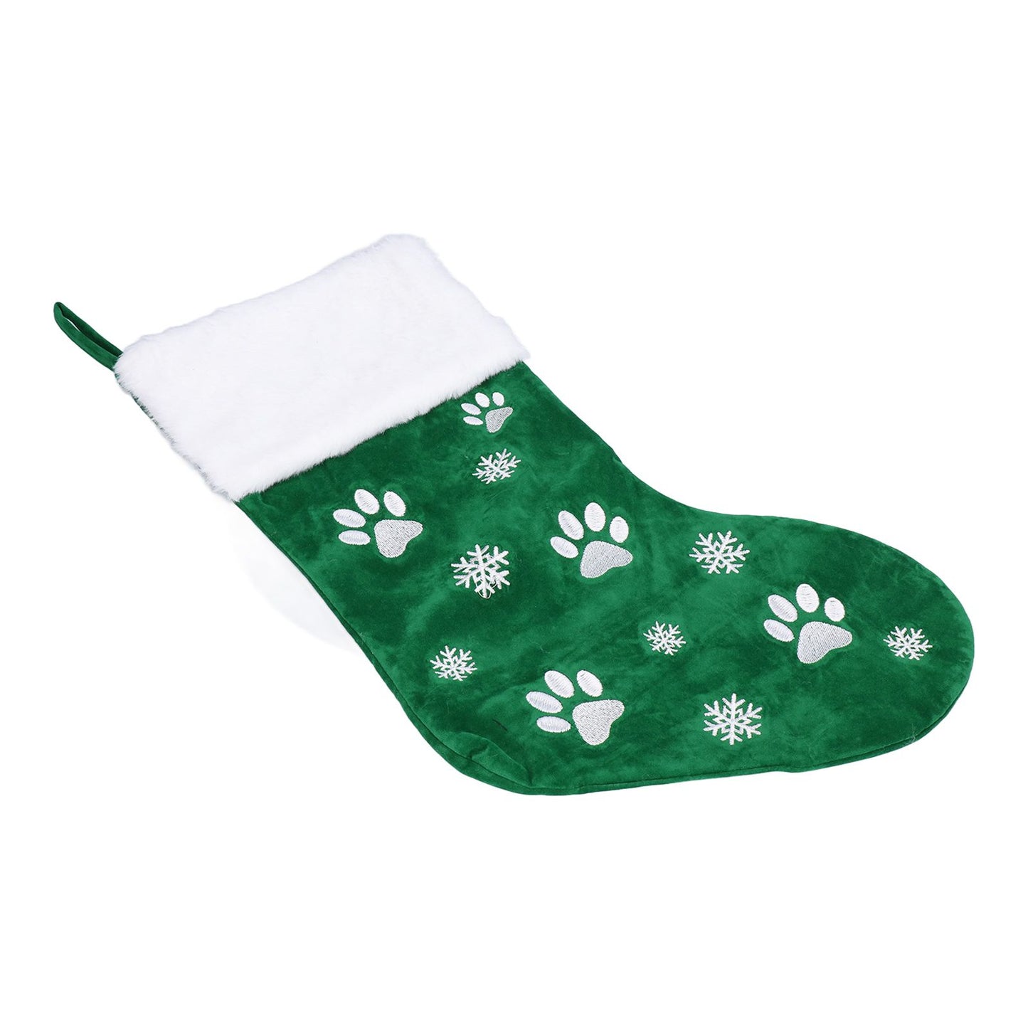 Christmas Stocking Gift Bag Xmas Tree Hanging Pendant Craft for Home Party Decorative OrnamentGreen