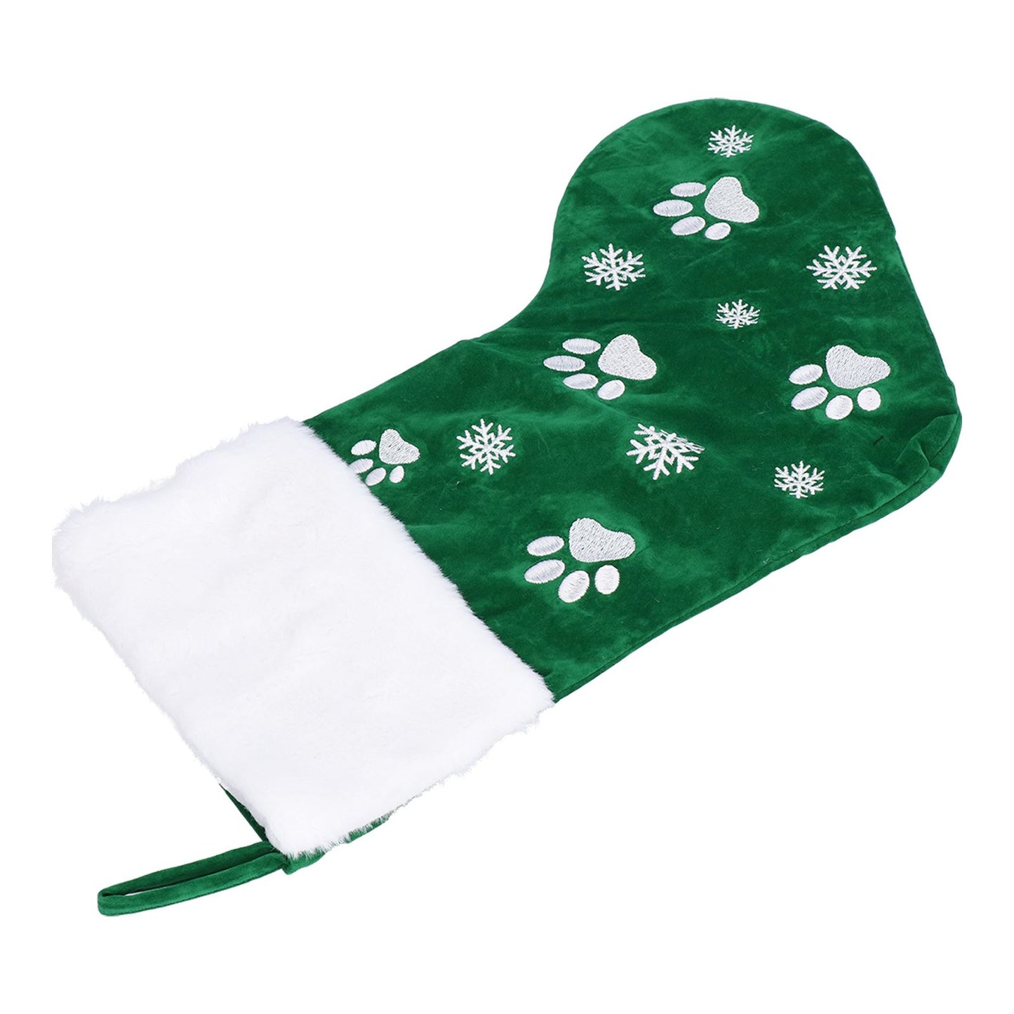 Christmas Stocking Gift Bag Xmas Tree Hanging Pendant Craft for Home Party Decorative OrnamentGreen