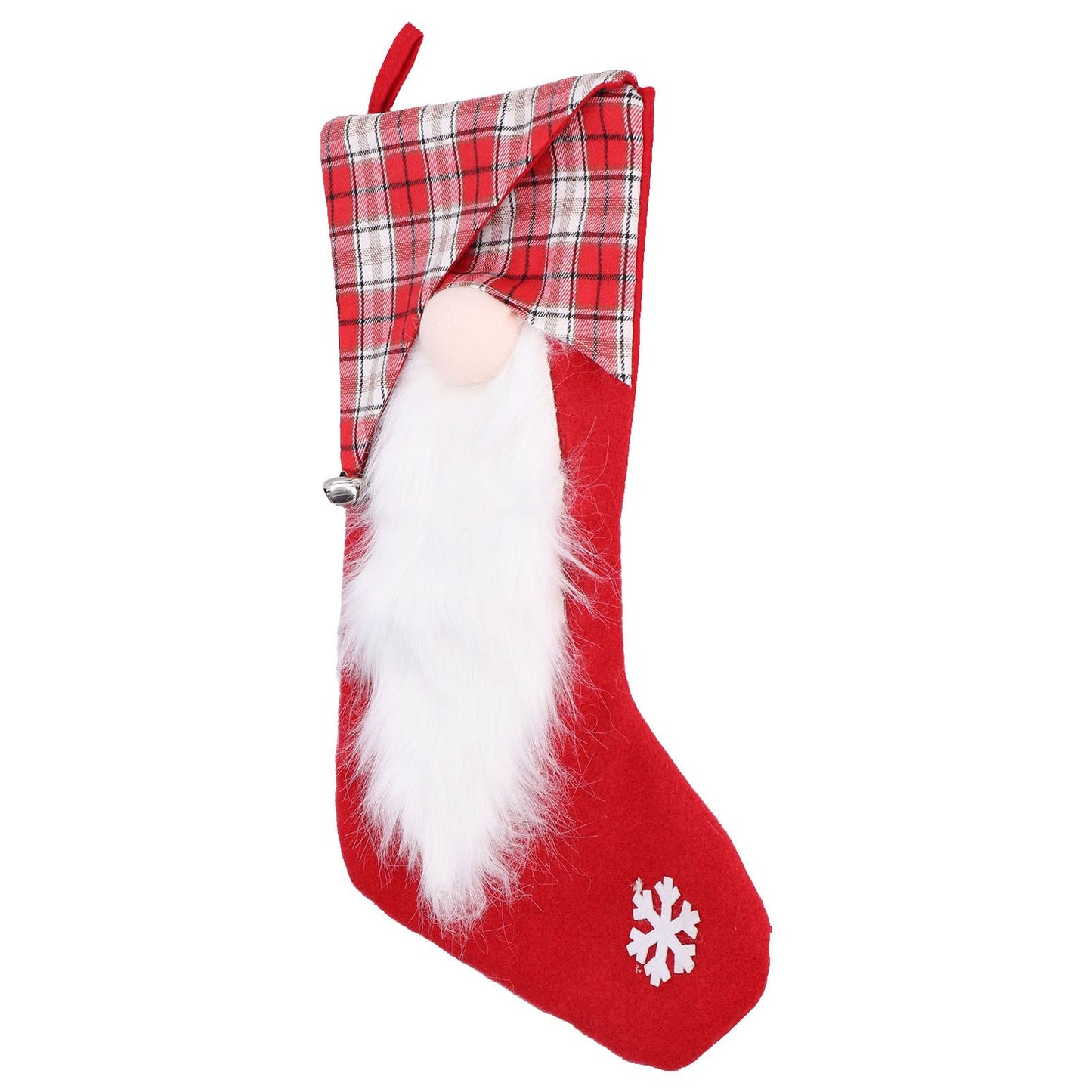 Christmas Stocking Christmas Tree Ornament Gift Bag Christmas Pendant Stocking for Home Party DecorationRed