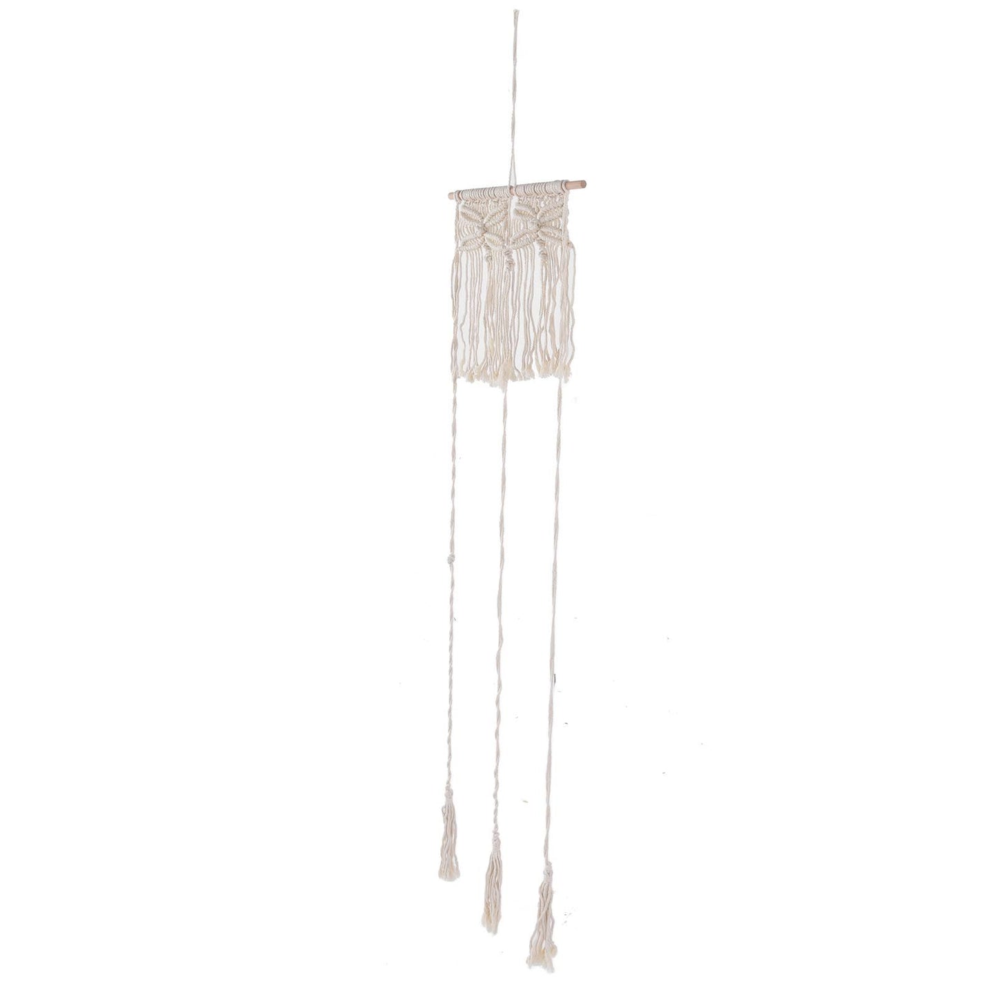 Boho Hat Wall Hanging Rack Cotton Rope Woven Bohemian Caps Holder for Home Office StudioType A