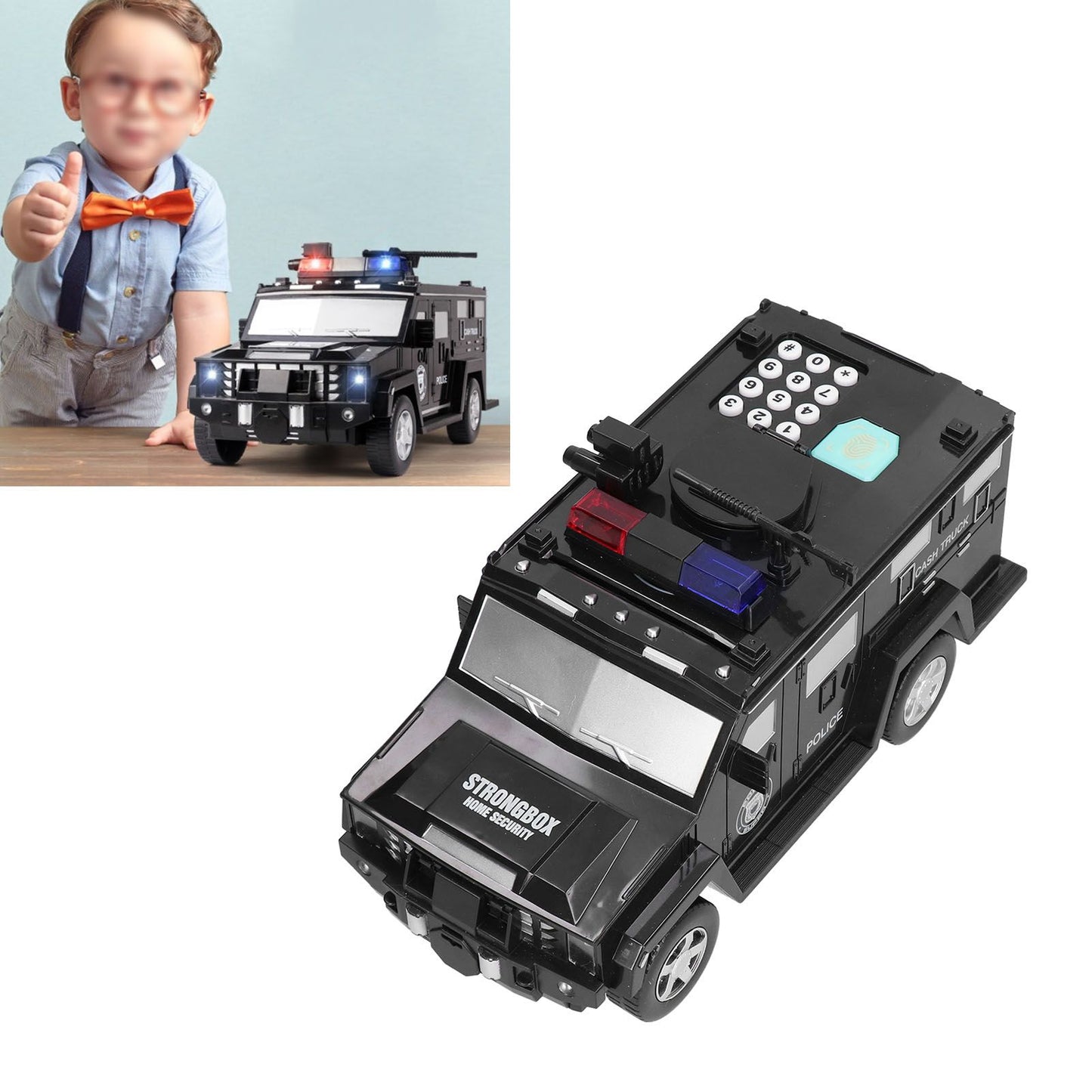 Armored Car Money Piggy Bank Electronic Educational Auto Password Cash Bank Toy Car for Kids