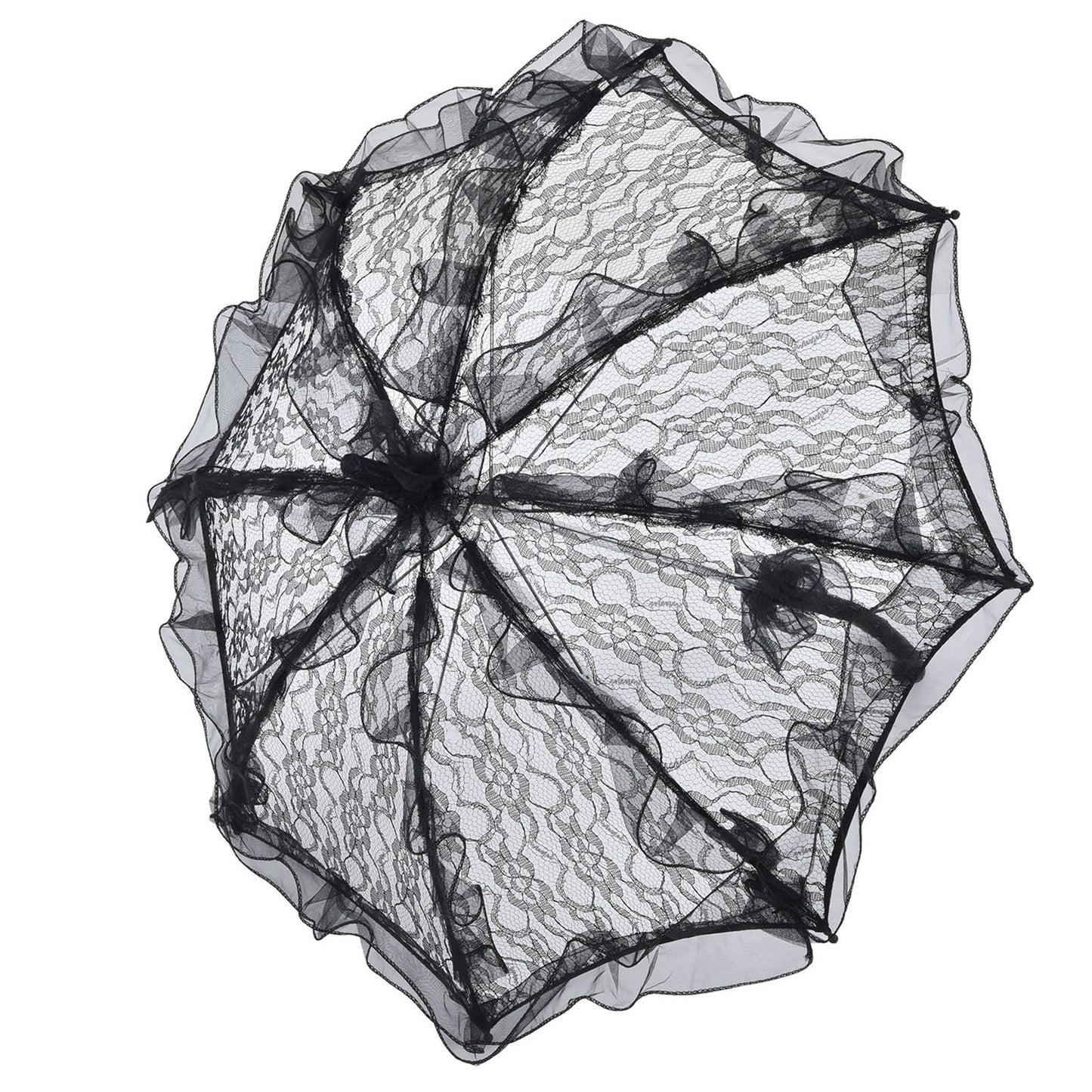 Elegant Lace Bride Umbrella Wedding Party Photography Decor Prop Lace Parasol Decoration
