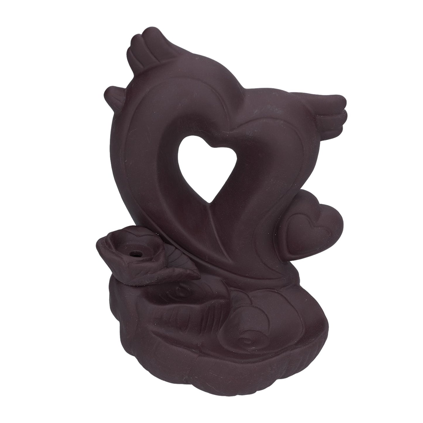 Backflow Incense Burner Smoke Waterfall Aroma Burner Ceramic Incense Holder Ornament for Home Office Decoration