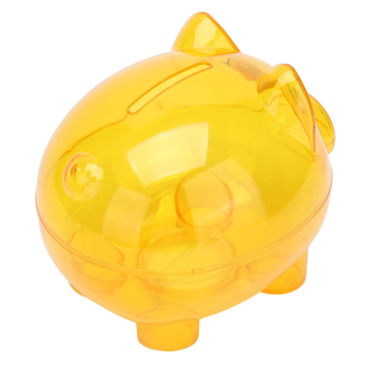 Transparent Plastic Money Saving Box Break Resistance Pig Shaped Piggy Bank for ChildrenL
