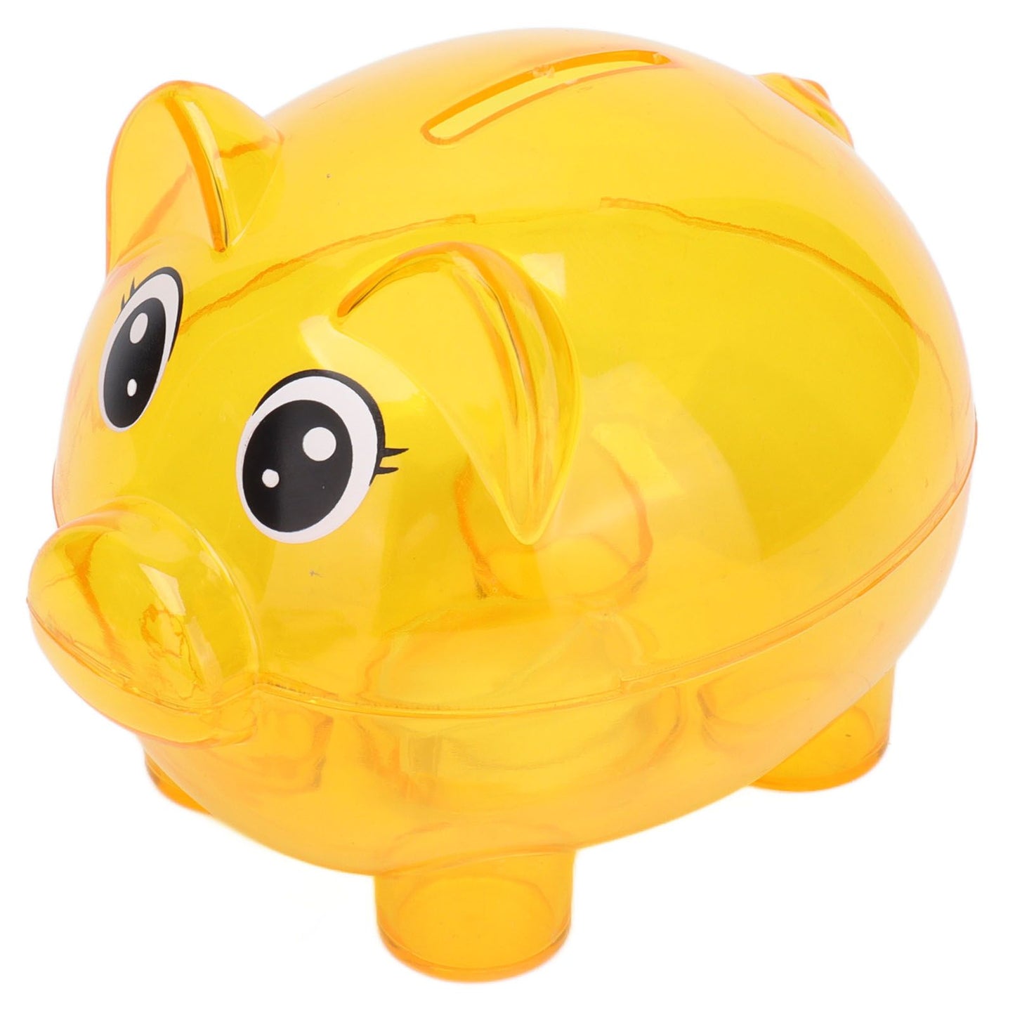 Transparent Plastic Money Saving Box Break Resistance Pig Shaped Piggy Bank for ChildrenL