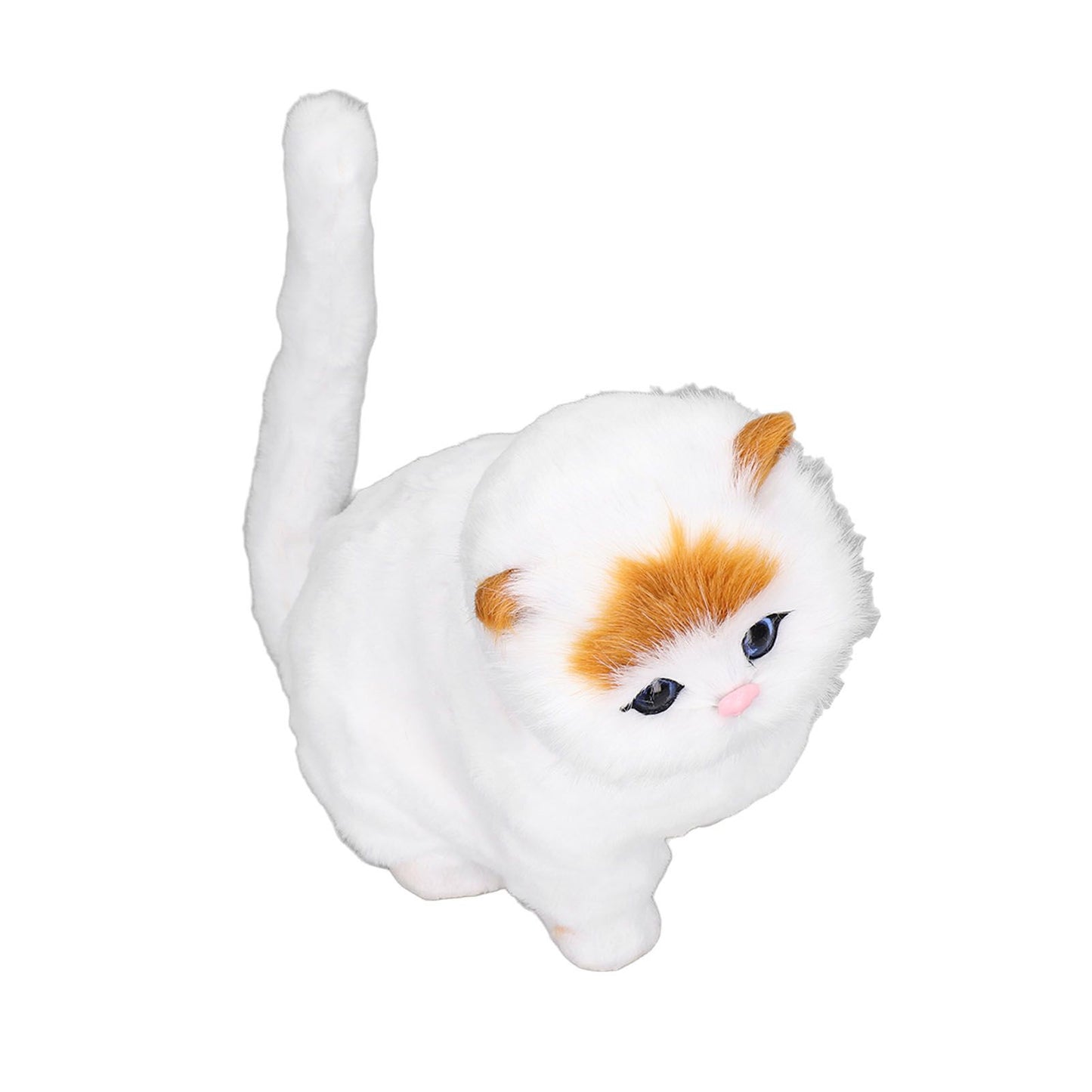 Simulation Animal Lovely Lifelike Simulation Animal Cat Doll with Sound for Kids Gift Home Decoration