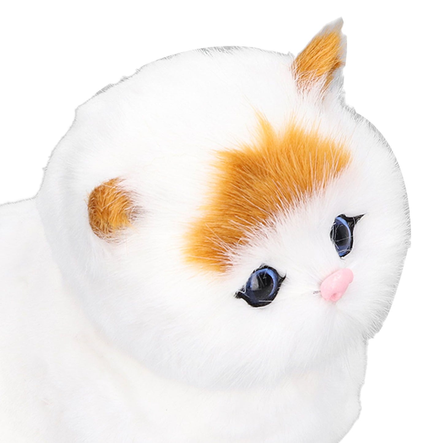 Simulation Animal Lovely Lifelike Simulation Animal Cat Doll with Sound for Kids Gift Home Decoration