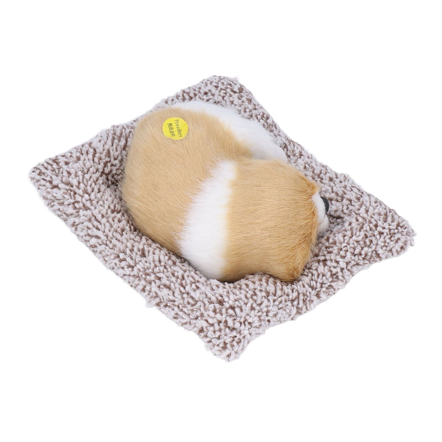 Realistic Sleeping Dog Adorable Sleeping Puppy Children Toys Decorations Gifts for Boys GirlsDirt White Block Nap Dog