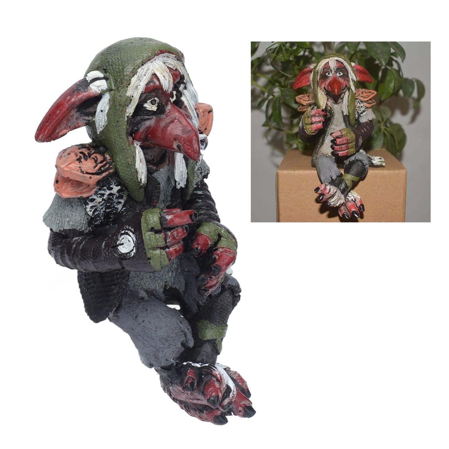Resin Statue Garden Big Goblin Statue Leprechaun Anime Character Sculpture Home Decor Toys