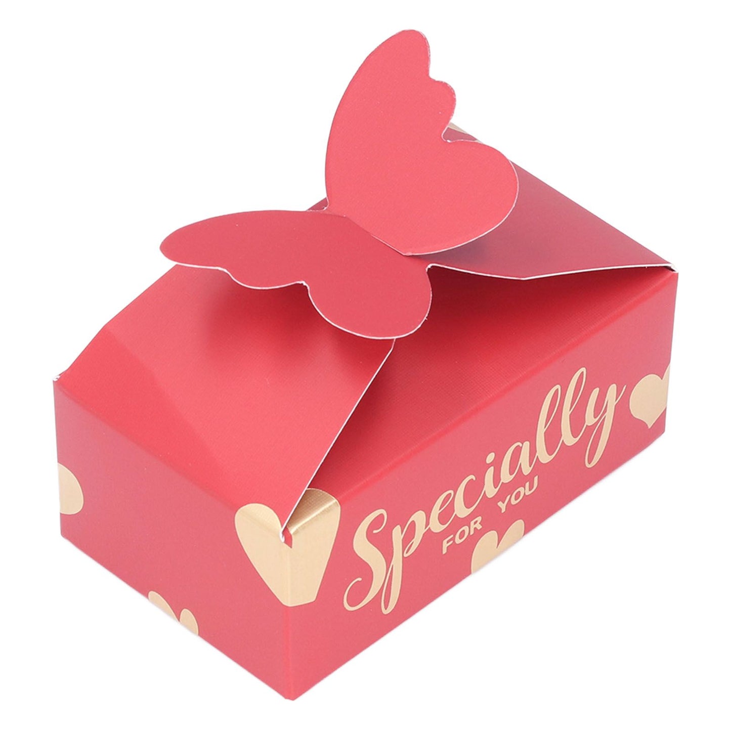 50pcs Favor Boxes Safe Durable Exquisite Lovely Gold Red Compact Portable Wedding Bags for Parties Birthdays