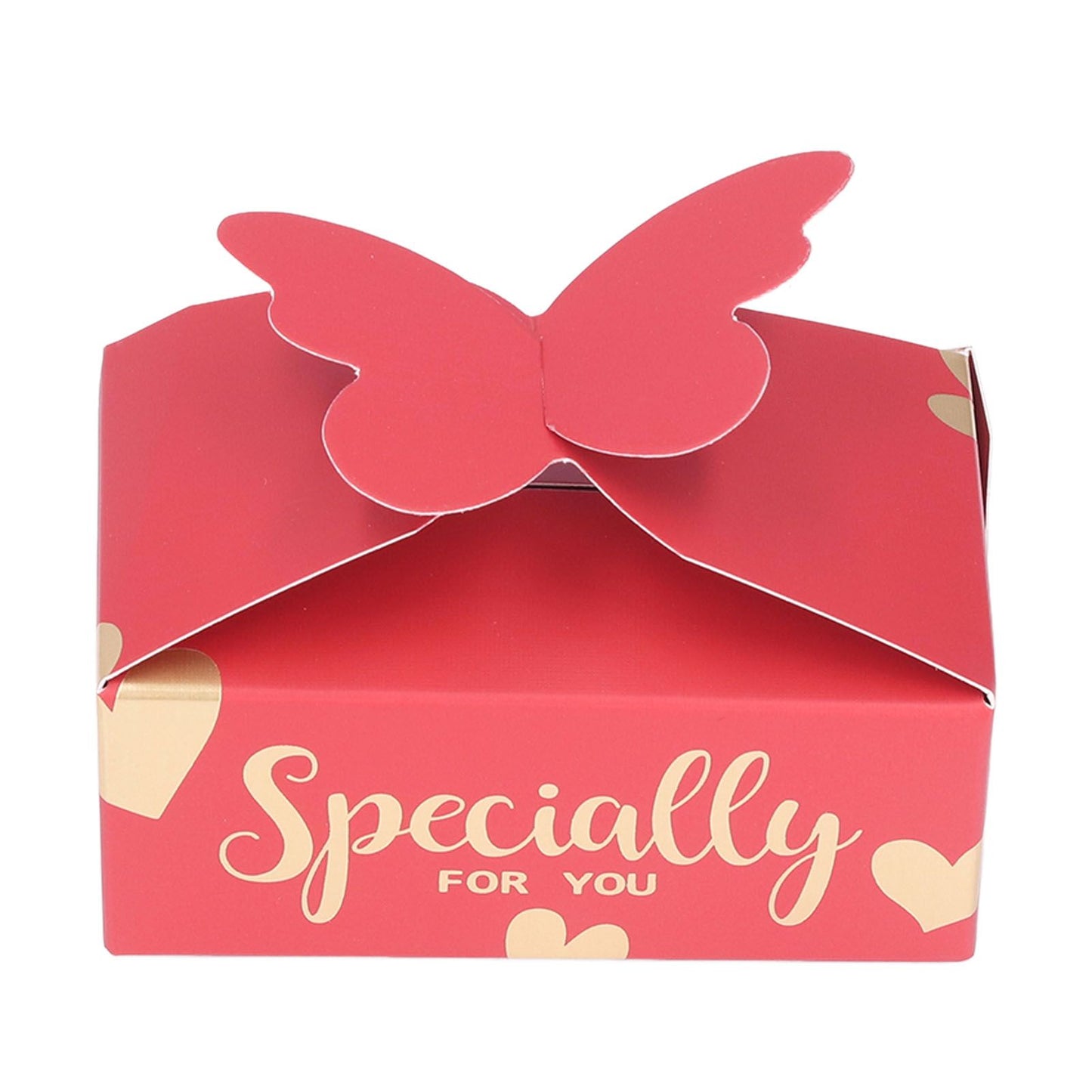 50pcs Favor Boxes Safe Durable Exquisite Lovely Gold Red Compact Portable Wedding Bags for Parties Birthdays
