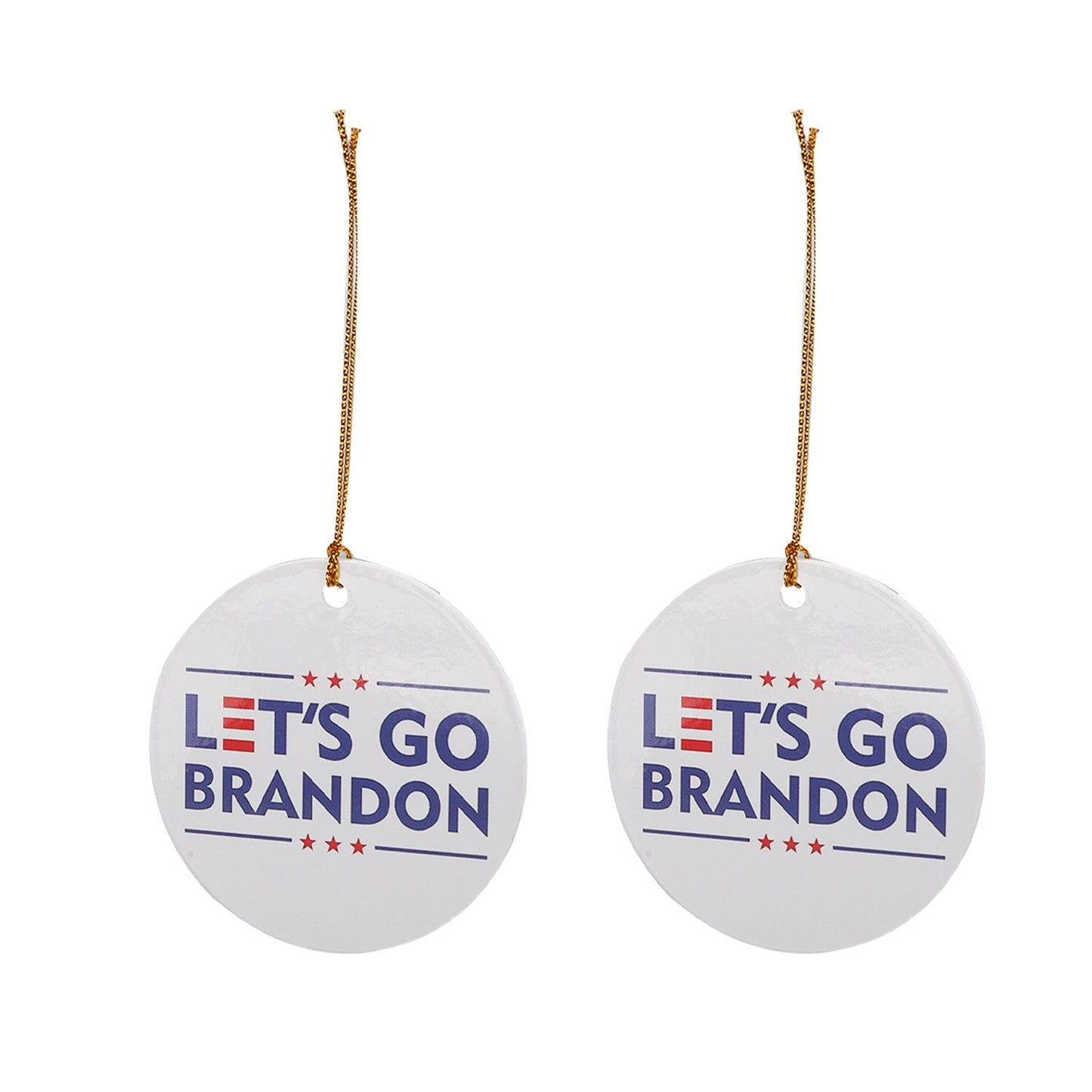 2Set Innovative Ornament Ceramic Christmas Tree Hanging Pendant for Party Wedding Decoration
