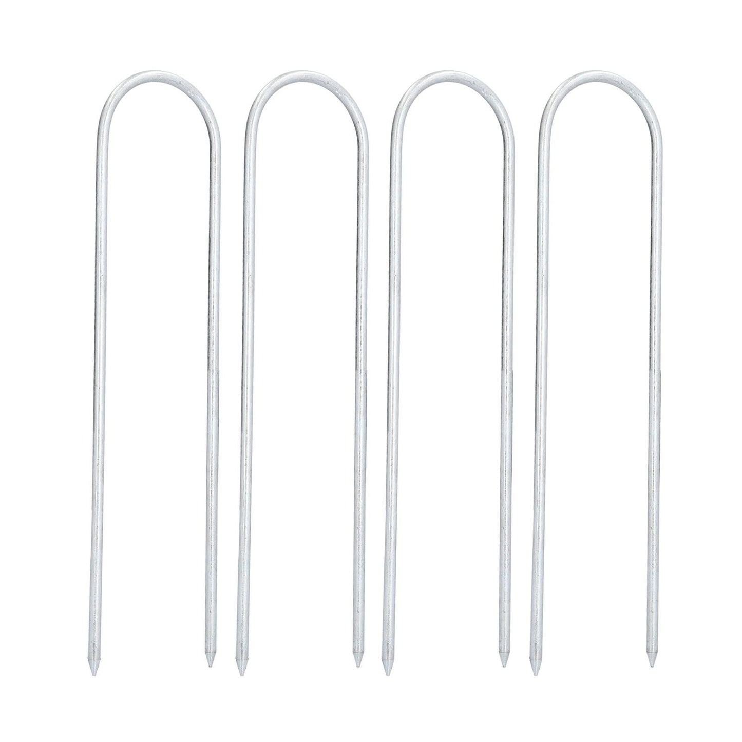 Garden Staples Galvanized U Shaped Garden Fencing Peg for Greenhouses Lawns Gardens