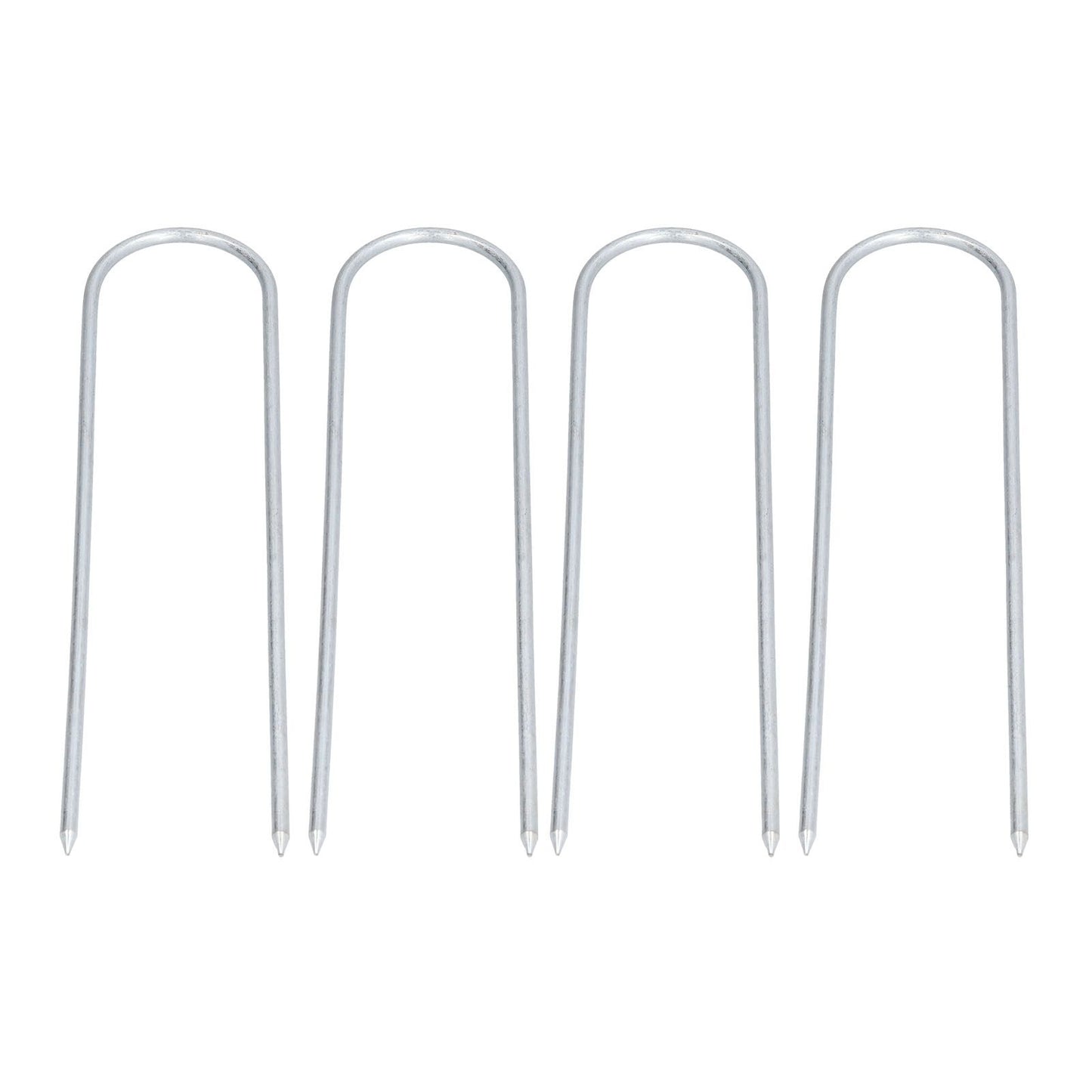 Garden Staples Galvanized U Shaped Garden Fencing Peg for Greenhouses Lawns Gardens