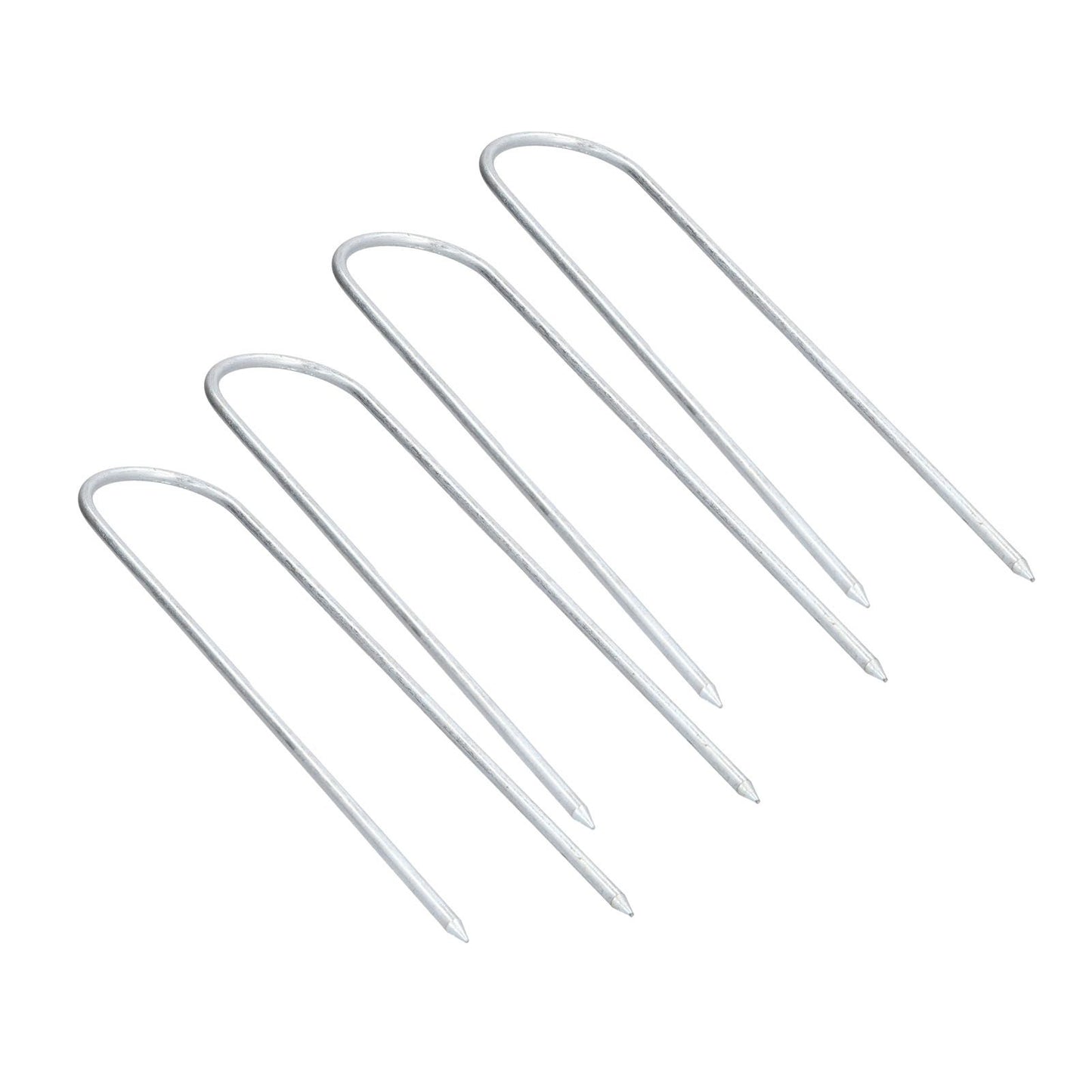 Garden Staples Galvanized U Shaped Garden Fencing Peg for Greenhouses Lawns Gardens