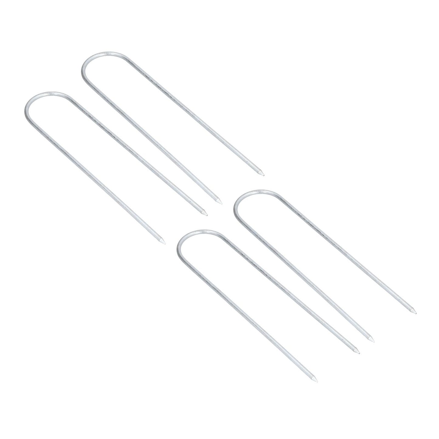 Garden Staples Galvanized U Shaped Garden Fencing Peg for Greenhouses Lawns Gardens