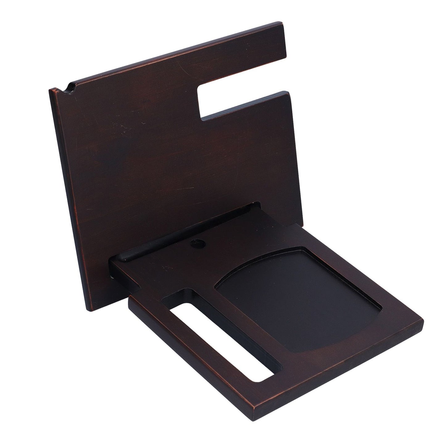 Wooden Mobile Phone Base Multifunctional Keychain Holder Storage Rack for Home Office