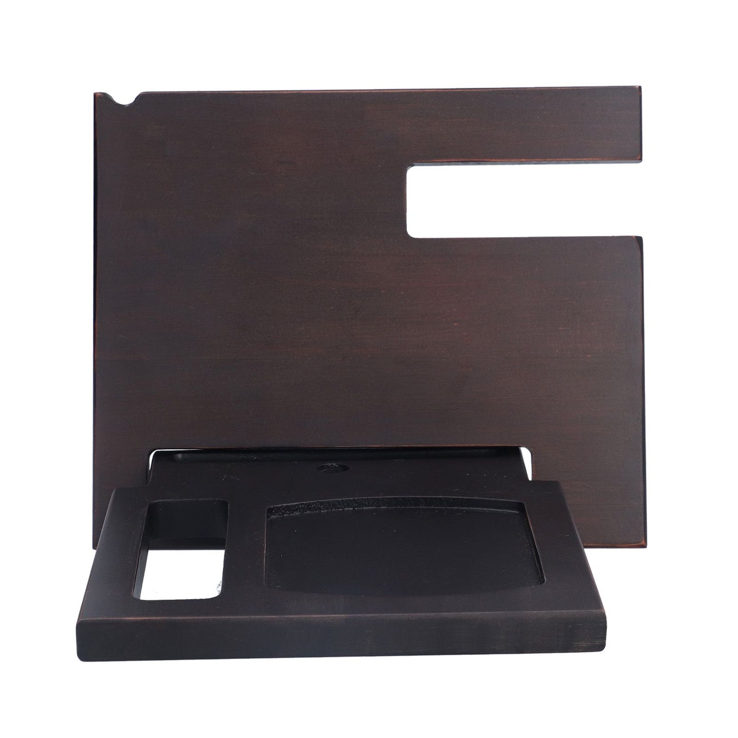 Wooden Mobile Phone Base Multifunctional Keychain Holder Storage Rack for Home Office