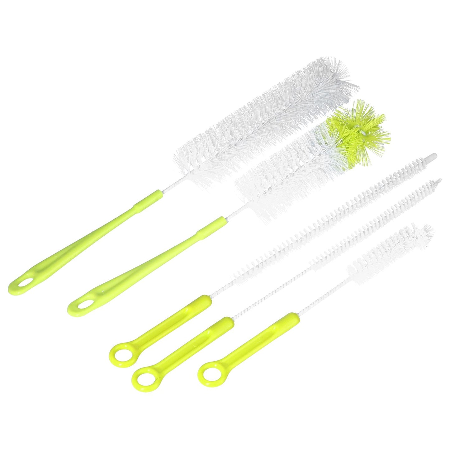Water Bottle Brush 5pcs Long Handle Cleaning Brush for Narrow Neck Water Bottle Baby Bottle Coffee GrinderGreen