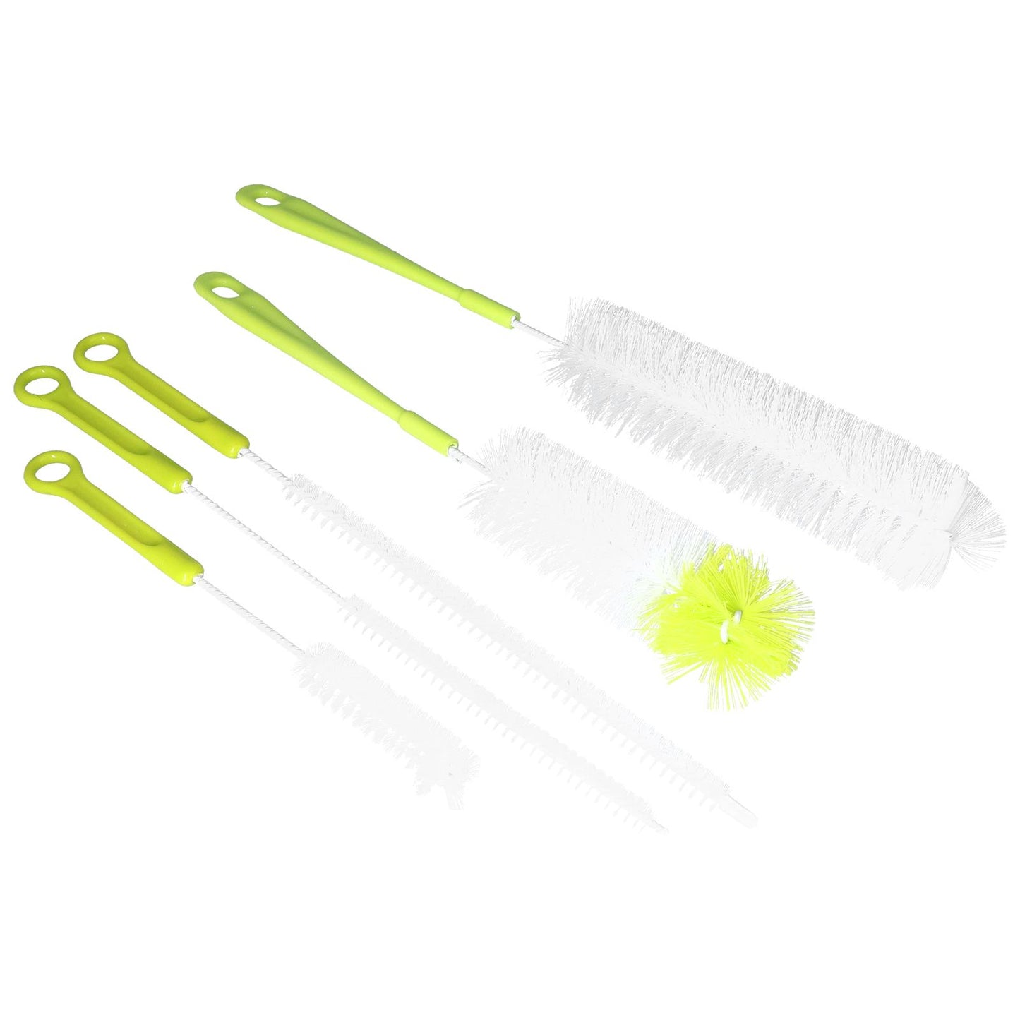 Water Bottle Brush 5pcs Long Handle Cleaning Brush for Narrow Neck Water Bottle Baby Bottle Coffee GrinderGreen