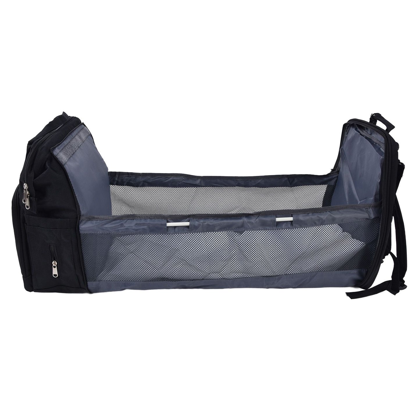 Backpack Multifunctional Foldable Large Capacity Baby Diaper Storage Bag for TravelBlack