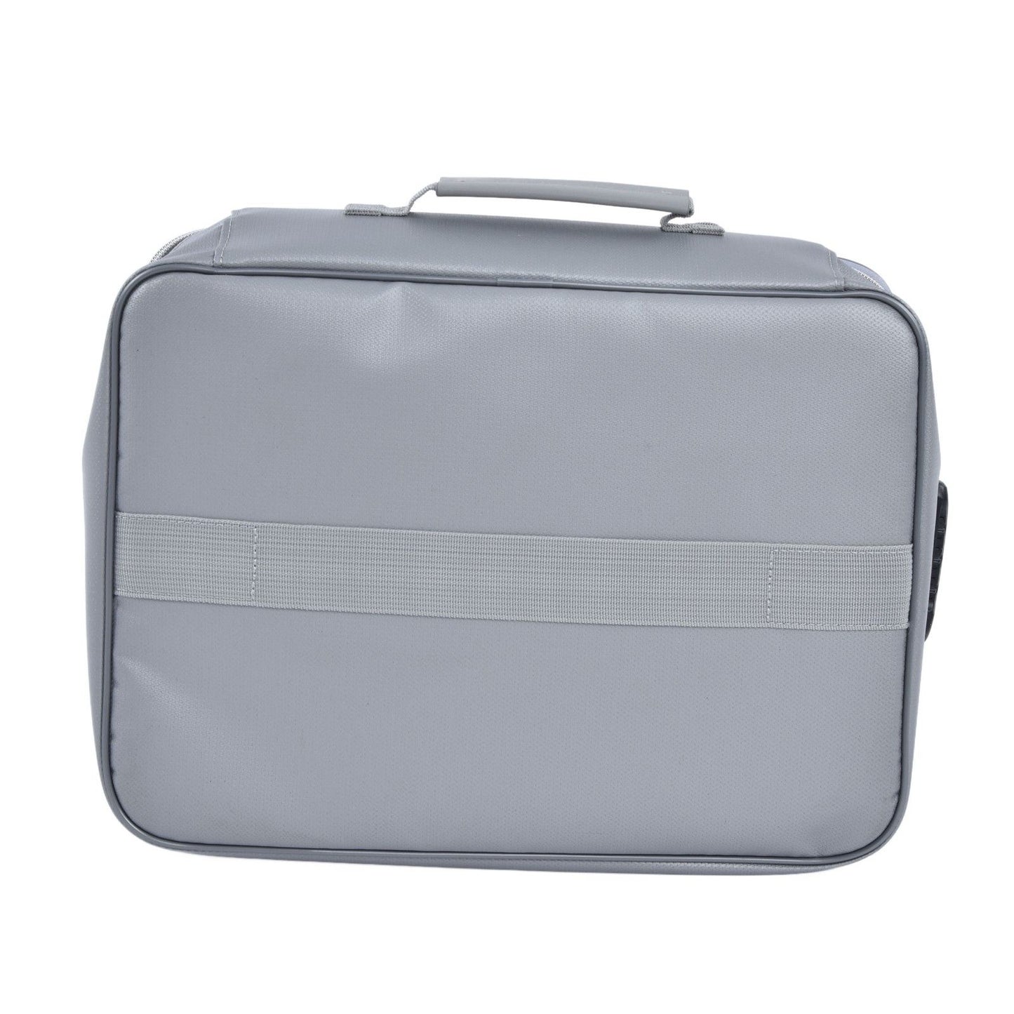 Fireproof Document Bag Pouch Portable File Safe Organizer Large Capacity Storage Box Case with LockSilver