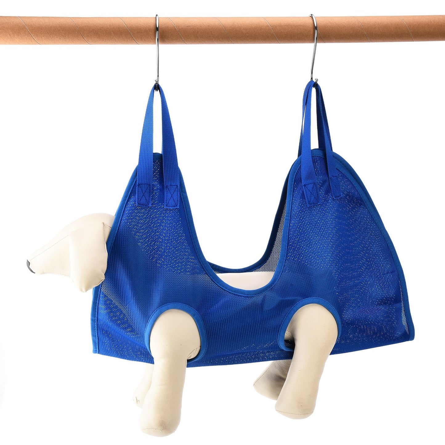 Dog Grooming Sling Multifunctional Pet Grooming Hammock Helper for Bathing Washing Grooming and Trimming NailBlue L