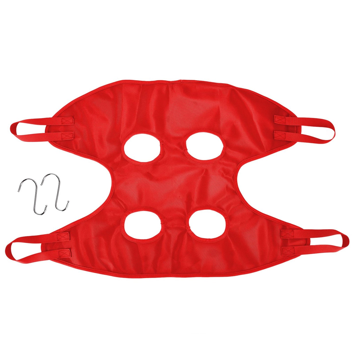 Dog Grooming Sling Multifunctional Pet Grooming Hammock Helper for Bathing Washing Grooming and Trimming NailRed M