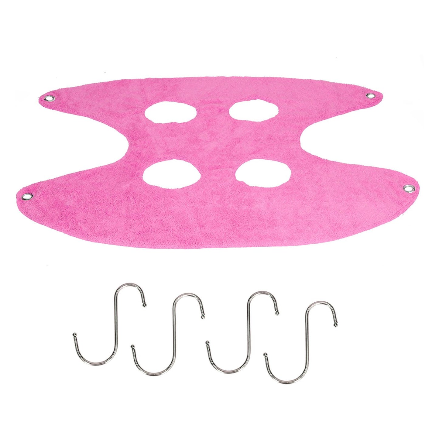 Pet Grooming Sling Dog Grooming Sling Hammock Helper for Bathing Washing Nail ClippingS Rose Red