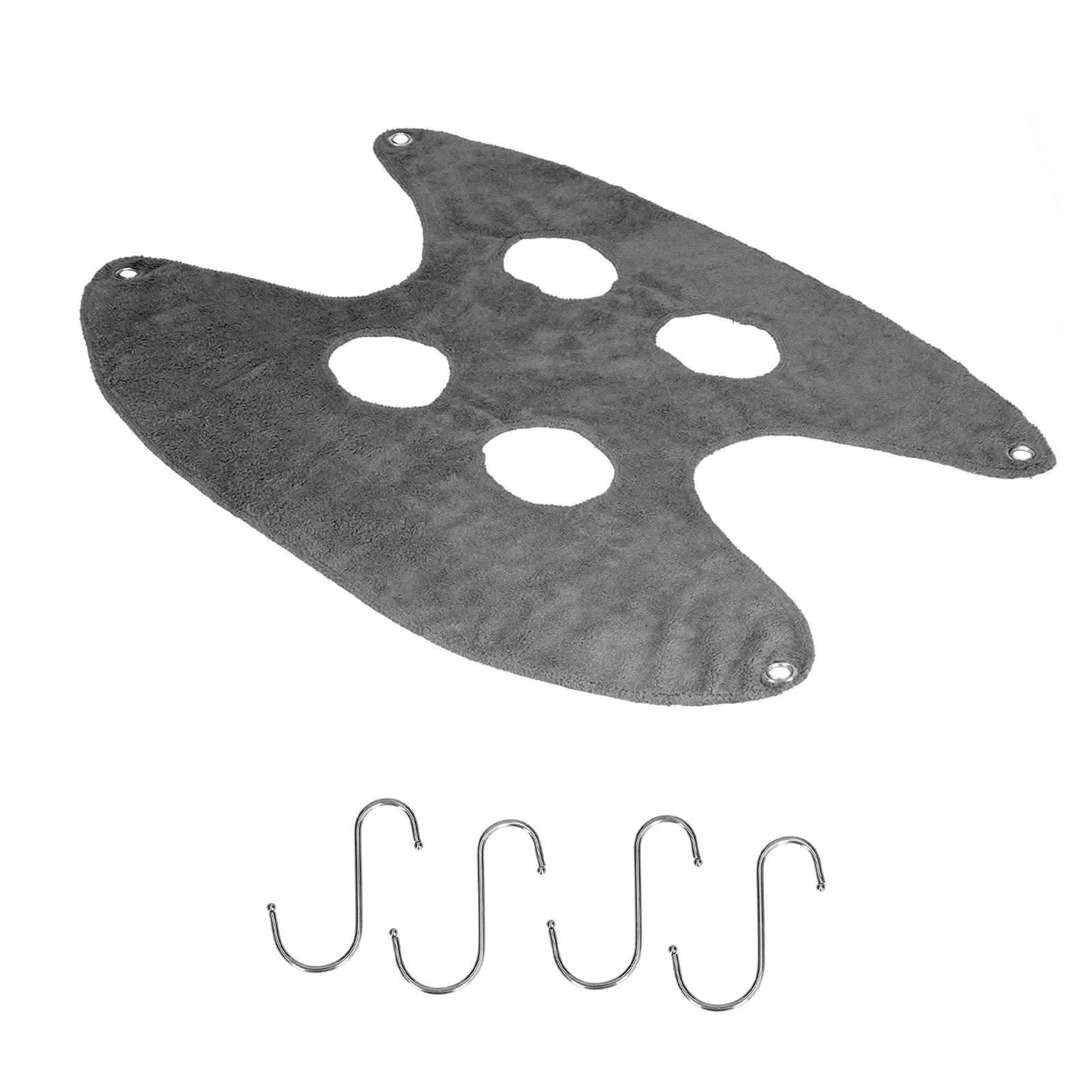 Pet Grooming Sling Dog Grooming Sling Hammock Helper for Bathing Washing Nail ClippingM Grey